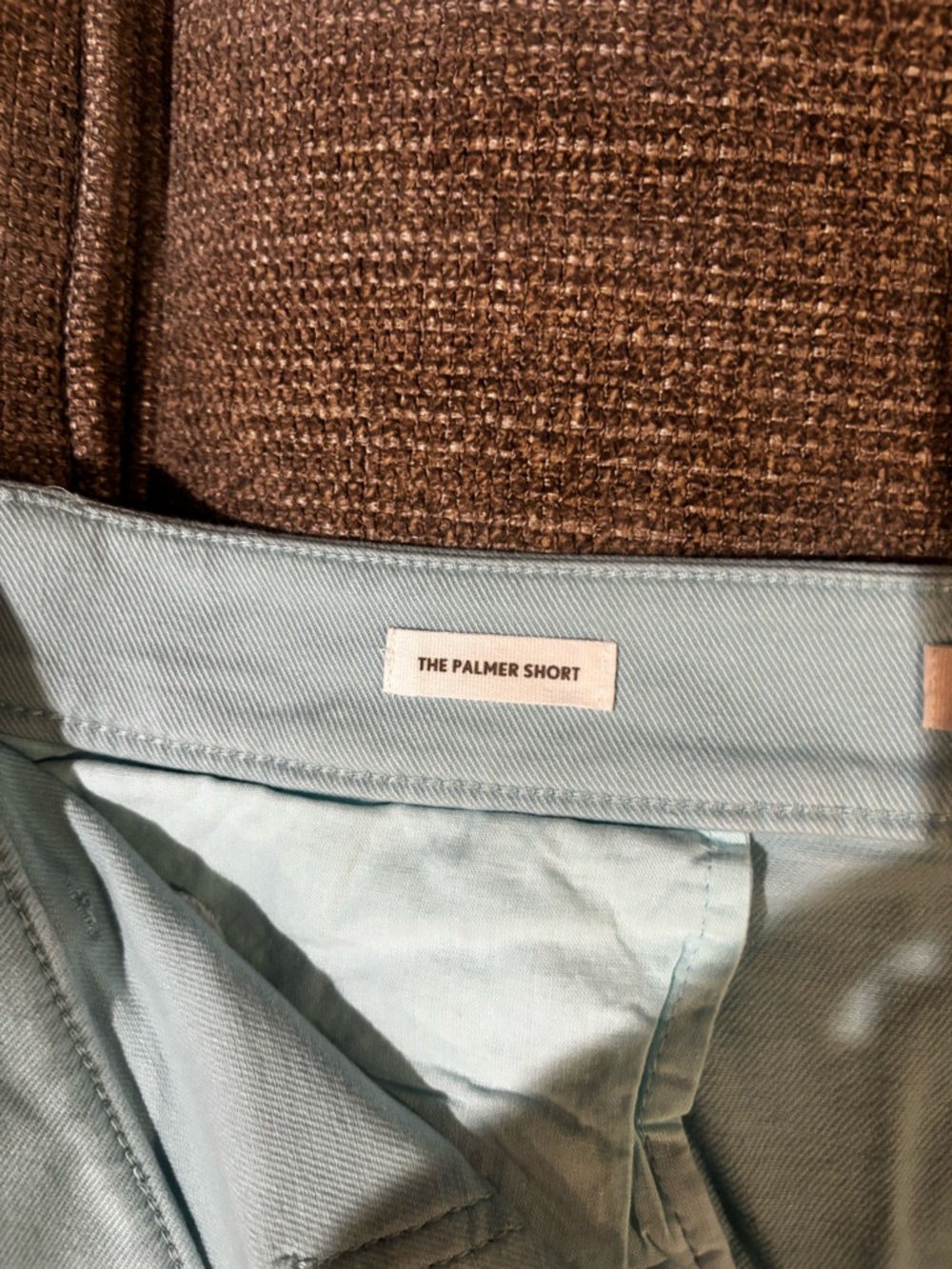 LOFT Light Green High-Waist Cotton Shorts with Patch Pockets casual classic - Picture 3 of 3